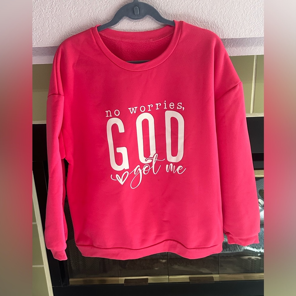CHRISTIAN SWEATSHIRT (PINK) XXL💞💗